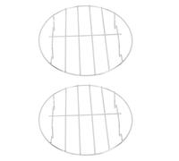 WATIIFUFU Grille Vapeur Petite Maille 2 Pièces en Acier Inoxydable Support de Cuisson Lisse Panier Vapeur Rigide pour Aliments Ustensile Cuisine