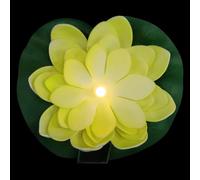 WATIIFUFU Lampe Solaire Extérieure de Fleur Jaune, Surface Lisse en Plastique, Lampe Flottante pour Décoration de Piscine et Parfum, Design Poli Élégant