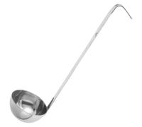 WATIIFUFU Louche à Soupe Manche Long Intégrée en Acier Inoxydable avec Crochet, Cuillère de Dosage Fiable et Résistante Corrosion pour Restaurant et Boutique de Thé