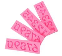 WATIIFUFU Moule en Silicone 3d Chiffres 0-9 pour Décoration Gâteau et Chocolat, Résistant la Chaleur, Motifs Précis, pour Pâtisserie DIY et Fêtes D'anniversaire, Pack de 2
