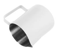WATIIFUFU Pichet à Lait pour Mousseur à Lait Multi-usage en Acier Inoxydable Bec Incliné Design Minimaliste et Simple pour Café Espresso et Cappuccino