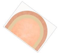 WATIIFUFU Sticker Mural Demi-Cercle pour Tête de Lit, Décoration Murale Géométrique Colorée, Autocollant Mural pour Salon et Chambre Adulte