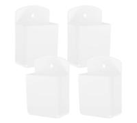 WATIIFUFU Support Plastique Télécommande 4pcs pour Mural Blanc | Fixation Facile sans Perçage, Rangement pour Contrôleurs de Climatiseur et Tv, Sandales Femme