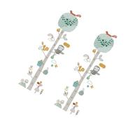 WATIIFUFU Tableau de Croissance Autocollant Mural Animaux Jungle Autocollant Chambre Garçon Fille Stickers Mesure Hauteur Amovible Décor Garçon Fille