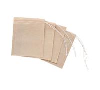 WATIIFUFU Thé Filtrants 6x8cm 100 Sachets en Papier Filtre Alimentaire Cordon Légers et Sûrs à Transporter pour Thé en Vrac et Poudre en Paquet de Sport ou Mallette