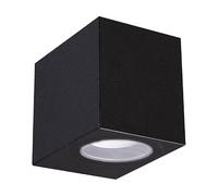 WatioWave Applique extérieure carrée GU10 12 W IP54 Ø68 noir GAMP