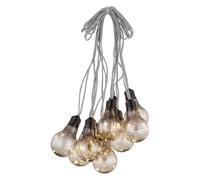 WatioWave Globe avec bande lumineuse LED noire, 10 lumières, idéal pour les décorations et les ambiances lors de fêtes et d'événements.
