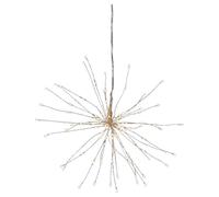 WatioWave Guirlande d'étoiles 120 LED blanc chaud, idéale pour la décoration festive et l'ambiance intérieure et extérieure.