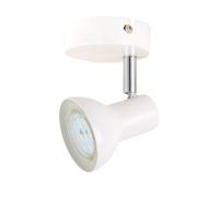 WatioWave Spot de plafond 1 x GU10 blanc, idéal pour l'éclairage général et décoratif dans les maisons et les bureaux.