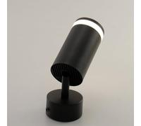 WatioWave Spot en aluminium noir 40 W 1 x GU10, idéal pour un éclairage décoratif et fonctionnel en intérieur et en extérieur.