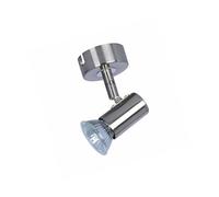 WatioWave Spot orientable LED GU10, finition nickel, 10140, idéal pour l'éclairage décoratif et focal dans les espaces intérieurs.