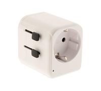 Watt and Co - Adaptateur universel de voyage 150 pays 2xUSB + fusibles de protection G