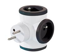 Watt & Co Multiprise rotative 3 prises - Noir