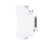 Wattmètre numérique monophasé rétro-éclairé de 18mm, consommation d'énergie analogique, kWh AC 230V 60A 50Hz LCD, Rail Din électrique