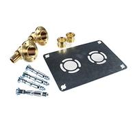 Watts - Raccord à glissement - Sortie de cloison ROBIFIX (EVIER / LAVABO) entraxe 60mm PER Ø16 - raccord à Glissement Femelle 1/2" (15/21)