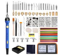 Waufoae Pyrograveur sur Bois 89 en 1, 60 W Kit de Pyrogravure sur Bois | Fer à Souder Kit, Température de 200 à 480 °C, Graveur bois pour Pyrogravure, Soudage, Bricolage, Artisanat Sur Bois Cuir etc