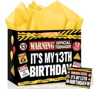 Wauprant Joli sac cadeau d'anniversaire pour 13 ans