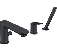 Wave Duravit, robinetterie de baignoire 3 trous, saillie 200 mm, WA5260000046, Couleur: Noir Mat