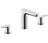 Duravit Wave - Mitigeur de lavabo avec bonde Push-Open, installation 3 trous, chrome WA1060005010