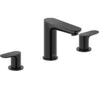 Duravit Wave - Mitigeur de lavabo avec bonde Push-Open, installation 3 trous, noir mat WA1060005046
