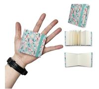 Waveaura Mini carnet de croquis aquarelle de voyage 6 x 6 cm avec couverture en tissu 300 g/m² 63,5 kg, 20 feuilles (carnet de croquis 300 g/m² - Pink Dream 1 pièce)