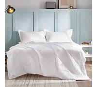 WAVVE Couette 155x220 Été 150GSM en Microfibre, Édredon Lit 1 Personne 155x220 cm, Edredon Toutes Les Saisons pour Lit 90x190, Chaud Légère Garnissage 150g/m², 200 x 155 Blanc