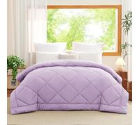 WAVVE Couette Tempérée 300GSM en Microfibre, Édredon Lit 2 Personnes 220x240 cm pour Lit 140x190/160x200, Grand Chaud Épais Garnissage 300g/m², 240x220 Mauve