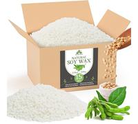 Waxcanpy Cire de Soja pour Bougie 15kg, Cire Premium pour Bougie de, Cire de Soja 100% Naturelle pour Bougie DIY à Faire Soi-même