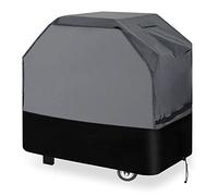 Waykea Heavy Duty Grill Cover 61 inch, 600D Oxford Water Resistant UV & Fade Resistant BBQ Cover for Weber Char-Broil Dyna Glo Nexgrill Charcoal Gas Grill (61”W x 26”D x 45”H, Gray/Black)