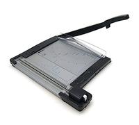 WAYTEX 77292 Massicot Rogneuse 2 en 1 pour Papier Carton et Feuilles Plastifiées Lame guillotine capacité 10 feuilles + 3 formes de découpe droite, ondulée, pointillée