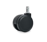 Waytex 78152 Roulette grand diamètre 60 mm pour Fauteuil de bureau Universelles - Couleur Noir