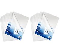 Waytex 931299 Pochette Coin Transparente A4 Lisses et épaisses 120 microns - Paquet de 50… (Lot de 2)