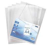 Waytex 931308 Pochette Coin Transparente A4 Grainées 90 microns - Paquet de 50