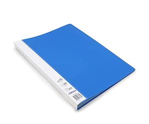 Waytex 931333B Protège Documents A4 80 vues Premium en Polypropylène Opaque Identifiable - 40 Pochettes transparentes - Bleu