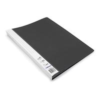 Waytex 931333N Protège Documents A4 80 vues Premium en Polypropylène Opaque Identifiable - 40 Pochettes transparentes - Noir