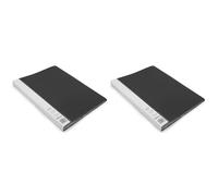 Waytex 931335N Protège Documents A4 120 vues Premium en Polypropylène Opaque Identifiable - 60 Pochettes transparentes - Noir (Lot de 2)