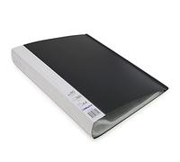 Waytex 931336N Protège Documents A4 160 vues Premium en Polypropylène Opaque Identifiable Dos de 6 cm - 80 Pochettes transparentes - Noir