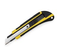 Waytex 931392 Cutter 18mm avec Grip Antiglisse sur le Manche avec Lame Sécable pour Pro et Particuliers