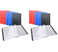 WAYTEX 931400P Lot de 12 Protèges Documents A4 40 Vues 20 Pochettes Couverture Polypro Couleurs Assorties
