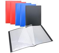 WAYTEX 931410P Lot de 6 Protèges Documents A4 60 Vues 30 Pochettes Couverture Polypro Couleurs Assorties