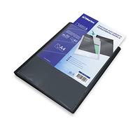 Protège documents A4 personnalisable WAYTEX 931441 40 vues 20 pochettes couverture polypro noire
