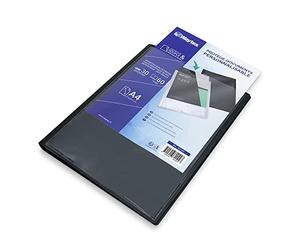 WAYTEX 931443 Protège Documents A4 Personnalisable 60 Vues 30 Pochettes Couverture Polypro Noir