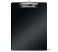 Porte Bloc A4 avec pince et porte stylo WAYTEX 931490 Support plastique rigide - 22,5x31,5 cm - Noir