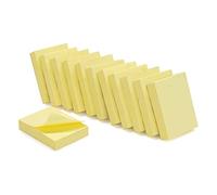 WAYTEX 931640 1200 Notes autocollantes repositionnables jaune pastel 12 blocs de 100 feuilles 3,7 x 5 cm sens vertical