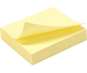 WAYTEX 931641 Notes autocollantes mini bloc de 100 feuilles jaune 75 mm x 125 mm adhésives repositionnables (Lot de 5)