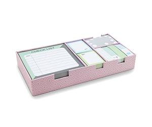WAYTEX 931667 Ensemble 800 Notes Repositionnables Fantaisies couleur Pastel Boite cadeau Organiseur pour Bureau