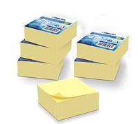 1920 Notes autocollantes Waytex Pack 6 blocs de 320 feuillets carrés de 75x75 mm jaune adhésif repositionnable Jaune pastel G