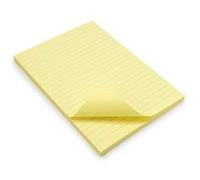 Waytex - Bloc 100 notes autocollantes lignées format A5 Jaune Jaune G