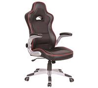 Fauteuil gaming CENTAURE baquet noir rouge