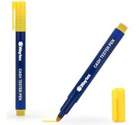 Waytex Lot de 2 Feutres Détecteurs de Faux Billets Facile et Rapide, Stylos Vérificateurs de Billets de banque, Testeurs euros et toutes monnaies